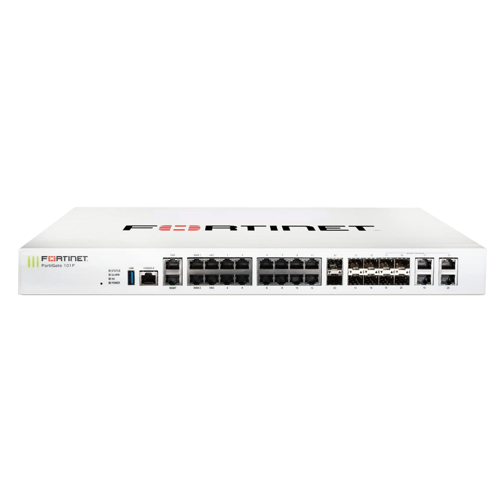 FortiGate-101F Hardware plus 1 year 24x7 FortiCare and UTP